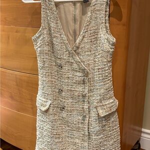 Forever 21 Tweed Double-Breasted Mini Dress